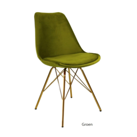 Vergaderstoel Velvet goudkleurig frame - Kick Collection