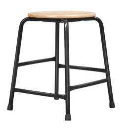 Stapelbare kruk model 7550-7565 (50/55/60/65cm hoog) multiplex zitting