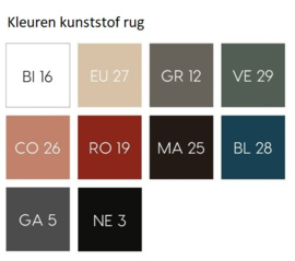 Klapstoel Comfort met beklede zitting S75 stof