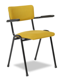 Kerkstoel / zaalstoel Easy 3305 / Pure 3305 gestoffeerde zitting en rug met armleggers