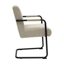 Vergaderstoel ISA met ZWART buisframe - Kick Collection