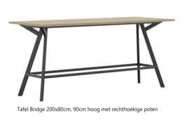 Hoge vergadertafel Bridge 90cm