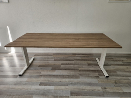 Huislijn Basic 200 x 90cm wit frame Tioscaans Noten blad