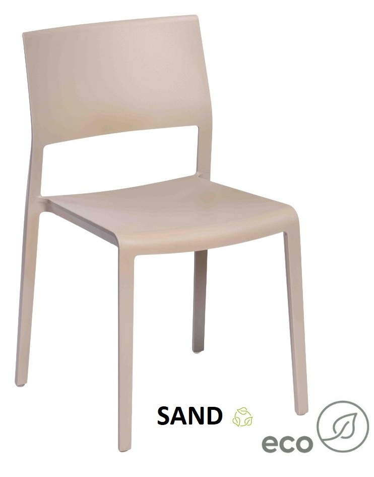 Kantinestoel Elisa / Lilibet Eco van gerycled kunststof