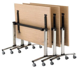 Verrijdbare klaptafel SC153, hoogte 72,5 cm met blad