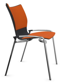 Casala Lynx III - 2582/00 kunststof schaal voorzijde gestoffeerd