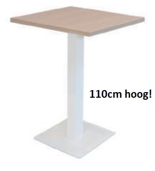 Kolom Huislijn hoge tafel vierkant blad 80x80cm