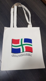 Katoenen draagtas vlag Groningen