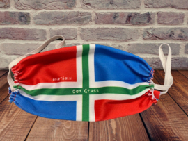 Mondkapje met de Groninger vlag(oet Grunn)