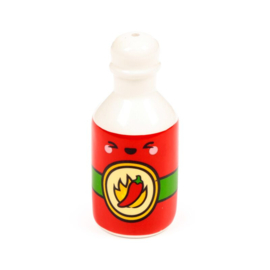 Frida de taco en hete saus peper en zoutstel