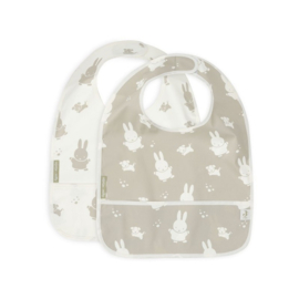 Jollein Slab Waterproof Miffy & Snuffy Olive Green (2pack)