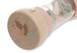 Houten regenrammelaar roze