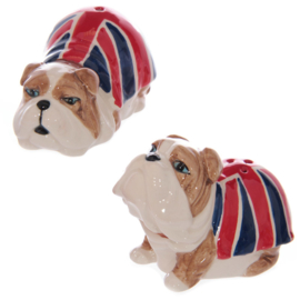 Peper en zoutstel Britse vlag bulldog