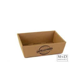 Bakje karton gefeliciteerd 23x17x8 cm