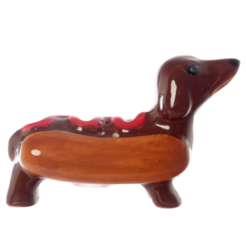 Fastfood worstenhond ketchup
