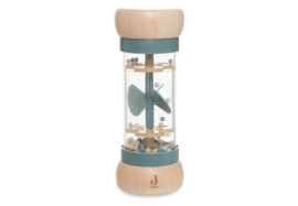 Houten regenrammelaar blauw