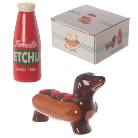 Fastfood worstenhond ketchup