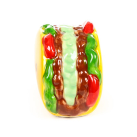 Frida de taco en hete saus peper en zoutstel