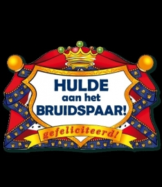 Hulde aan het bruidspaar! Gefeliciteerd!