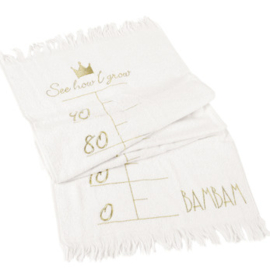 Towel 'See how I grow' Gold