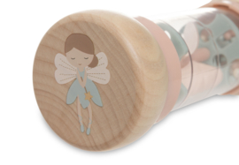 Houten regenrammelaar roze