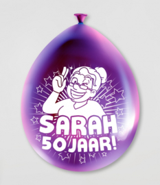 Party Ballonnen- Sarah 50 jaar
