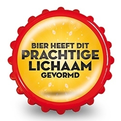 Magneetflesopener - Bier heeft dit prachtige lichaam gevormd