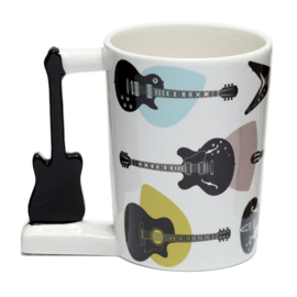 Headstock Gitaar - Gevormd Handvat Keramiek Mok