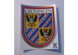 Wapenspiegelsticker met Groningen wapen