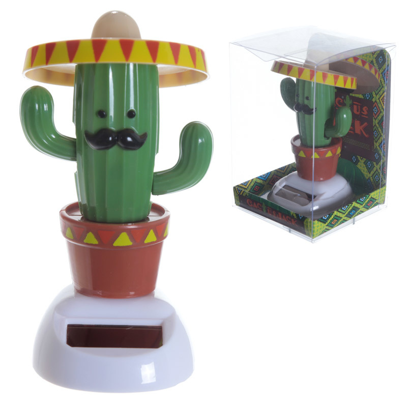 Cactus met sombrero solar pal