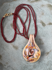 Glazen pracht, Murano hanger met ketting