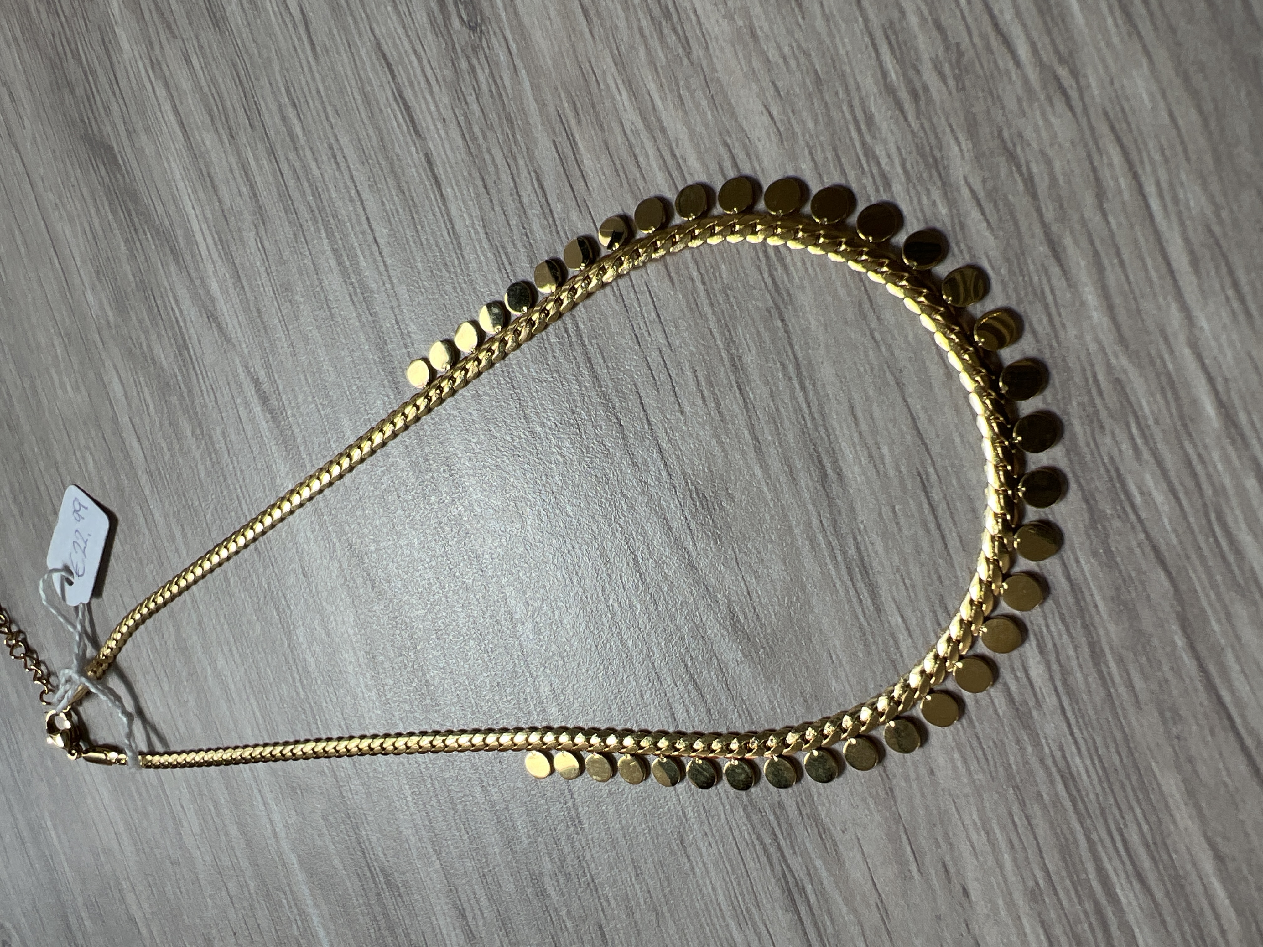 Ketting Yehwang Circles goudkleur