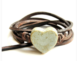 Chiclefreak Armband hart oud groen