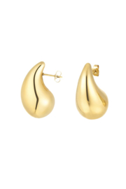 Oorbellen druppel medium goud