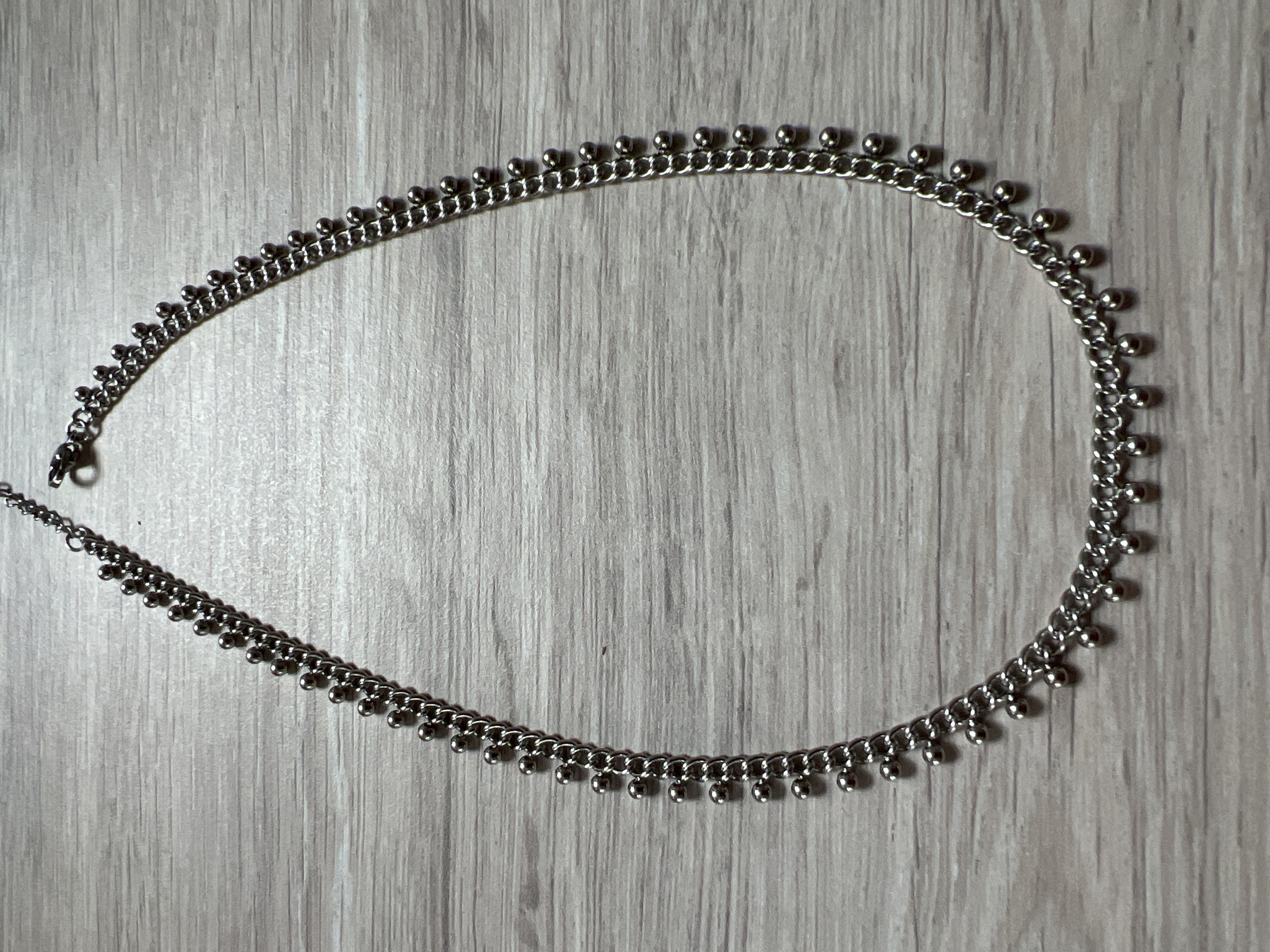 Ketting Yehwang Dots zilverkleur