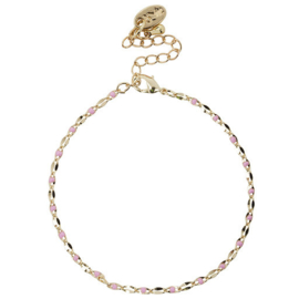 One Day armband geel goud/roze