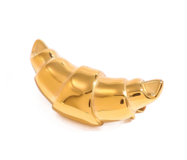 Broche Croissant/hoornbroodje verguld