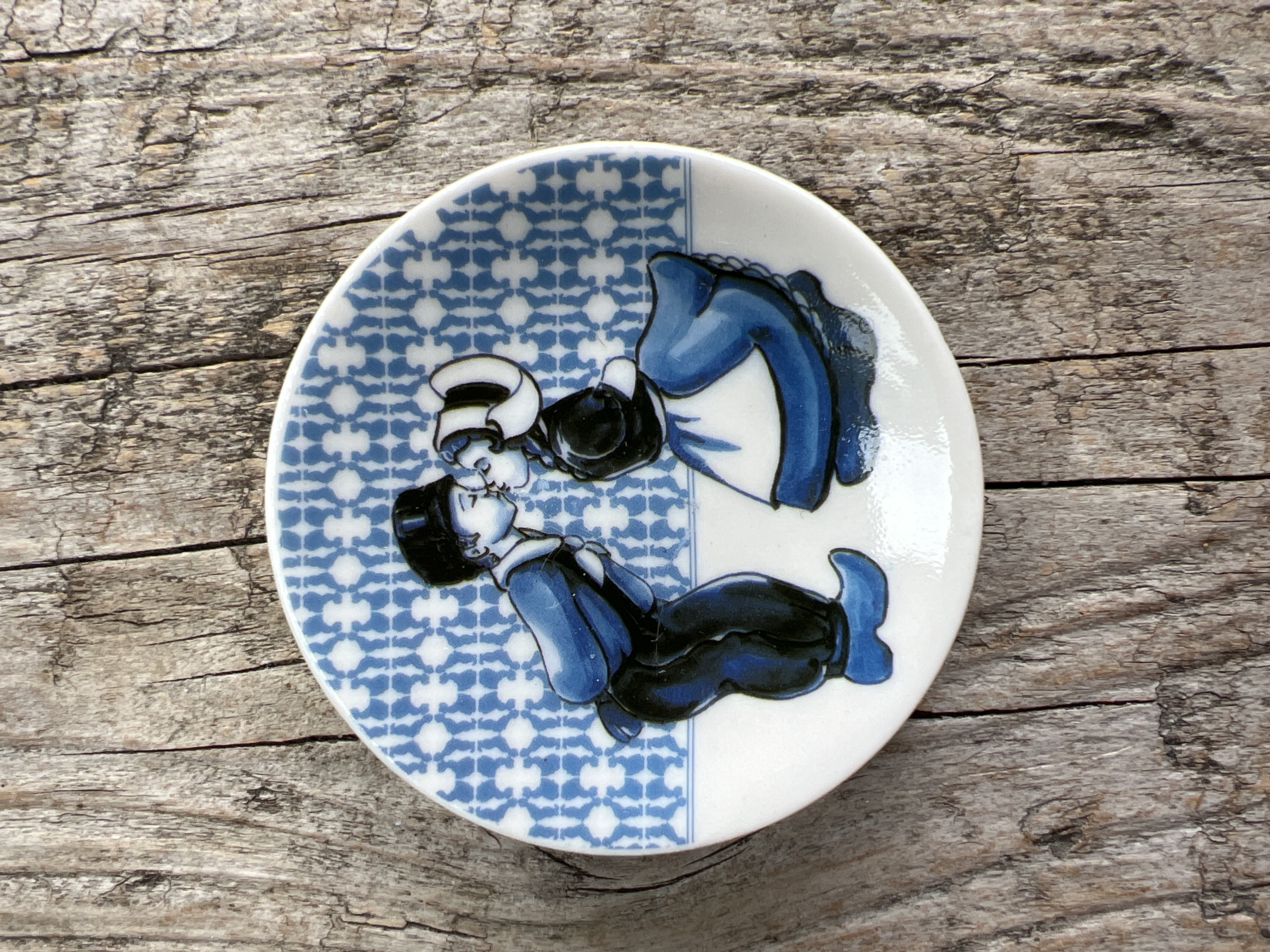 Magneetbordje Kissing Couple, kuspaar