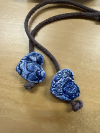 Chiclefreak Ketting 2 harten Delfts