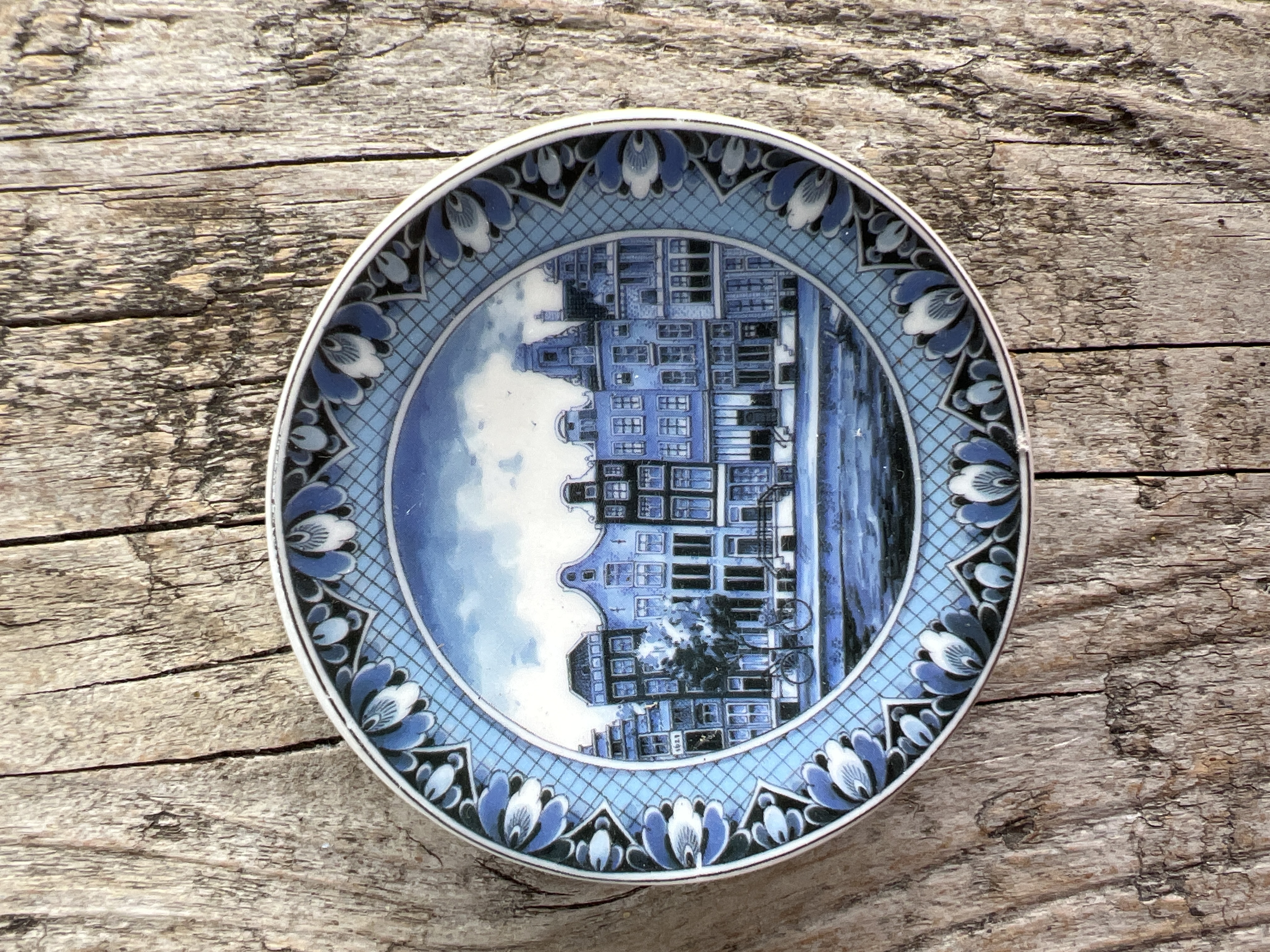 Magneetbordje Grachtenpandjes Delfts Blauw