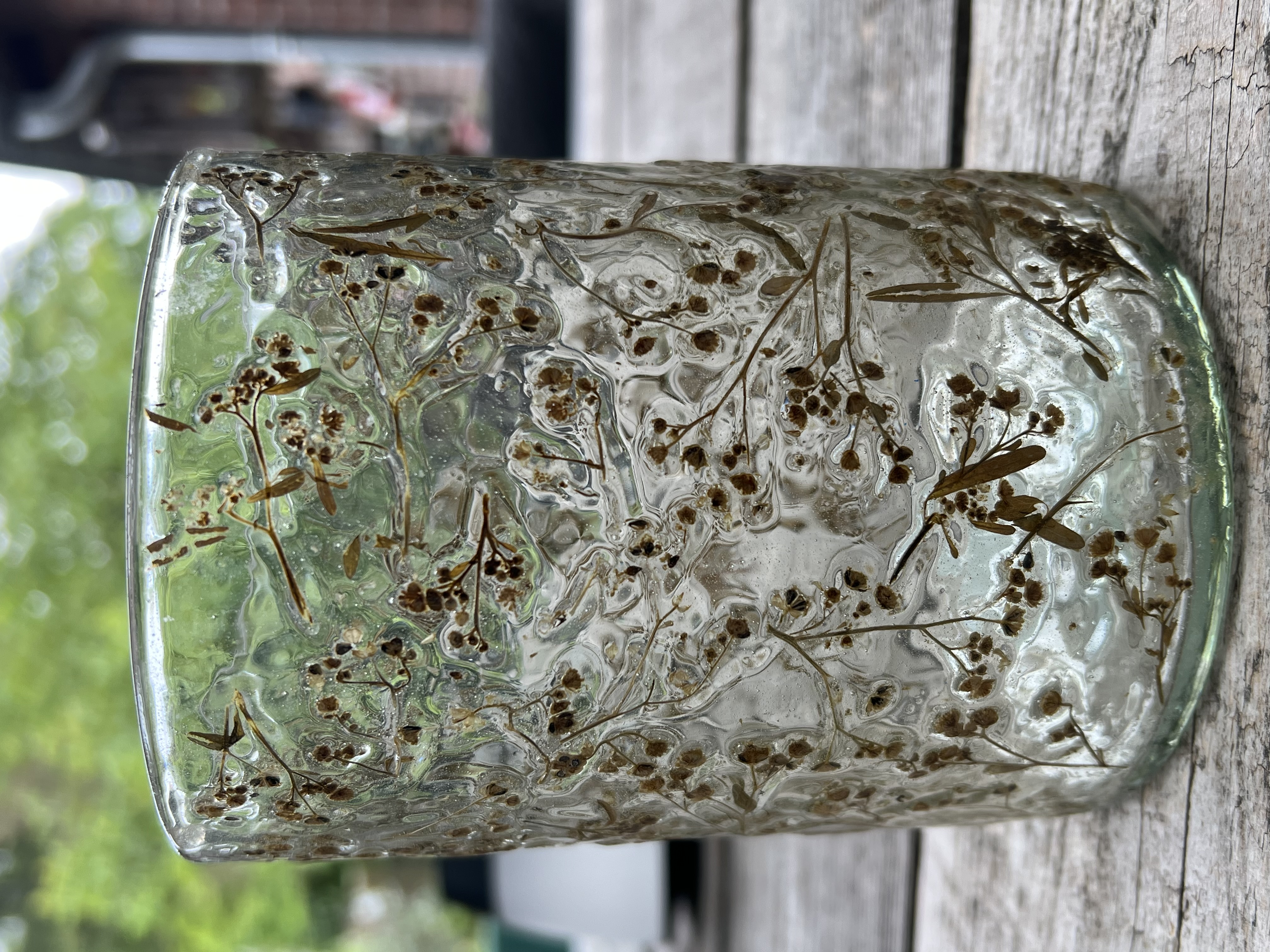 Windlicht met droogbloemen