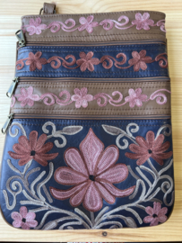 Happy Lona Tas zipper 5, (festival)tas leer HL240103