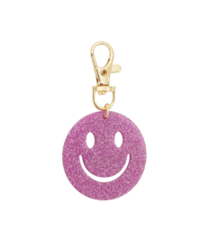 Smile tashanger/sleutelhanger Fuchsia