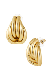 Oorbellen twist knot goud
