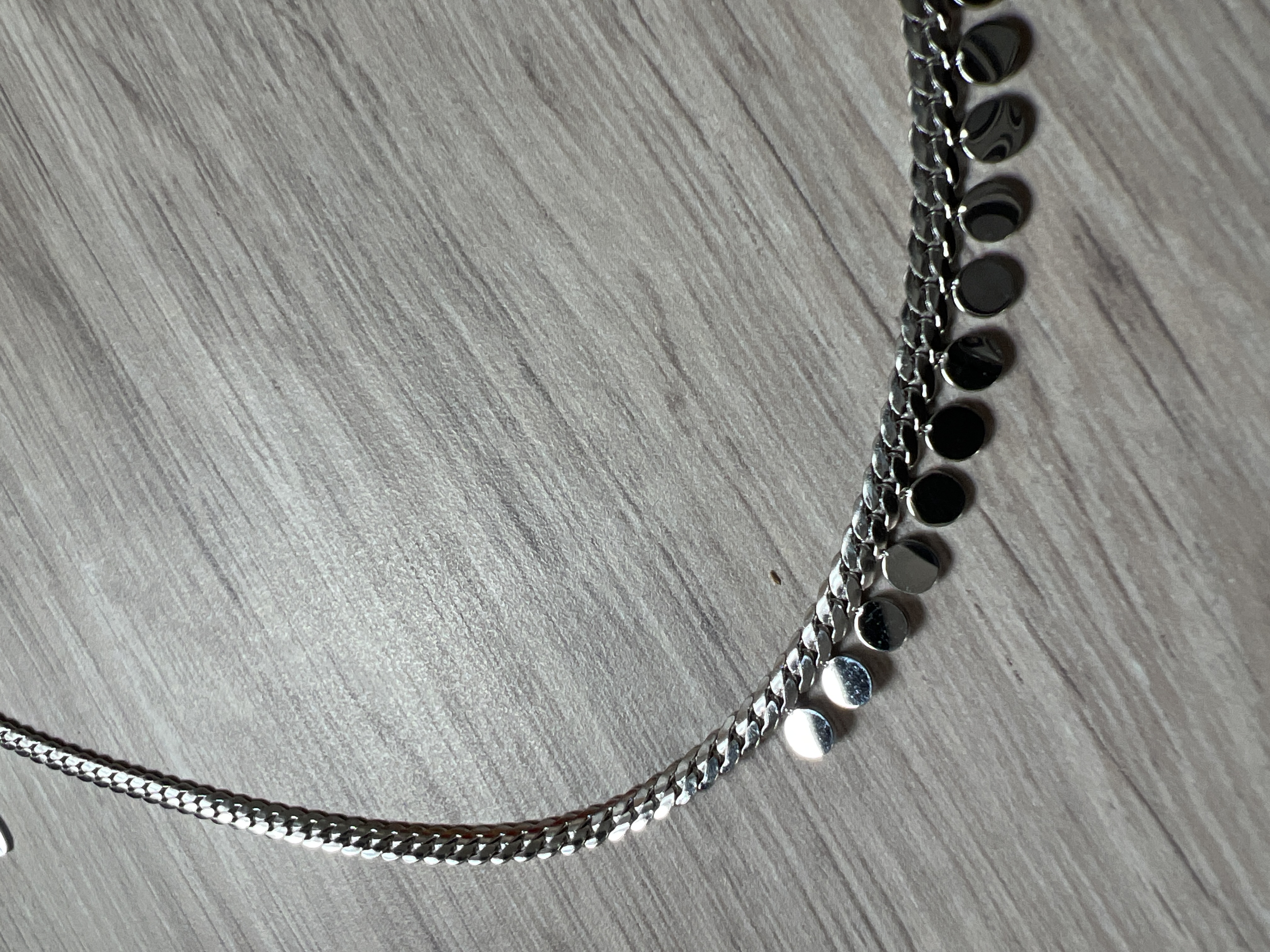 Ketting Yehwang Circles zilverkleur