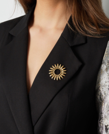 Broche Zon goudkleur