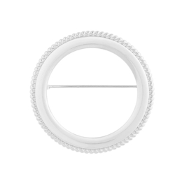 Broche cirkel zilverkleur