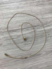 Rvs ketting goud 65cm