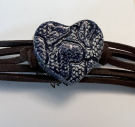 Chiclefreak Armband hart Delftsblauw