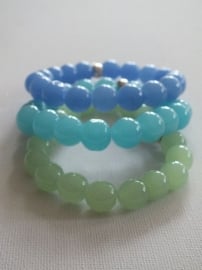 Armband Chalcedoon blauw turquois